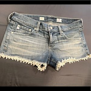 AG denim daisy shorts